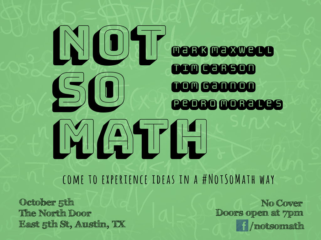 Not So Math poster