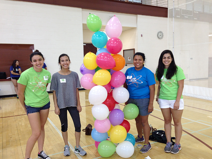 Elvira at the TIP Challenge Day when she met her TIP Scholar mentees for the first time.